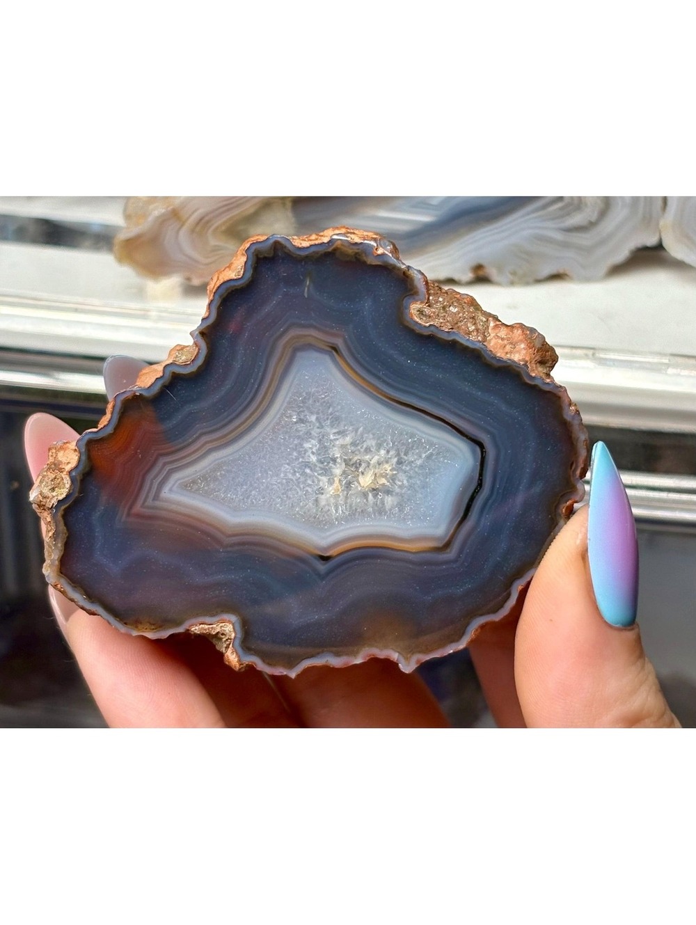 Condor Agate | Polished Banded Agate Pair | Argentina Crystal Specimen
